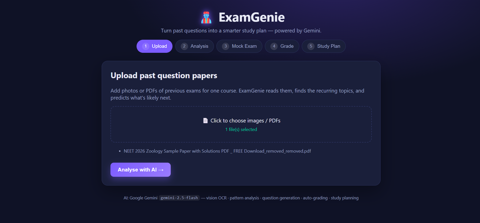 ExamGenie preview